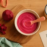 Recette purée de betterave bébé, purée lisse rose vif