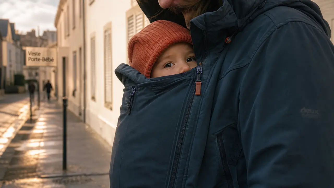 Veste porte bébé 4-en-1 : chaleur et liberté de mouvement