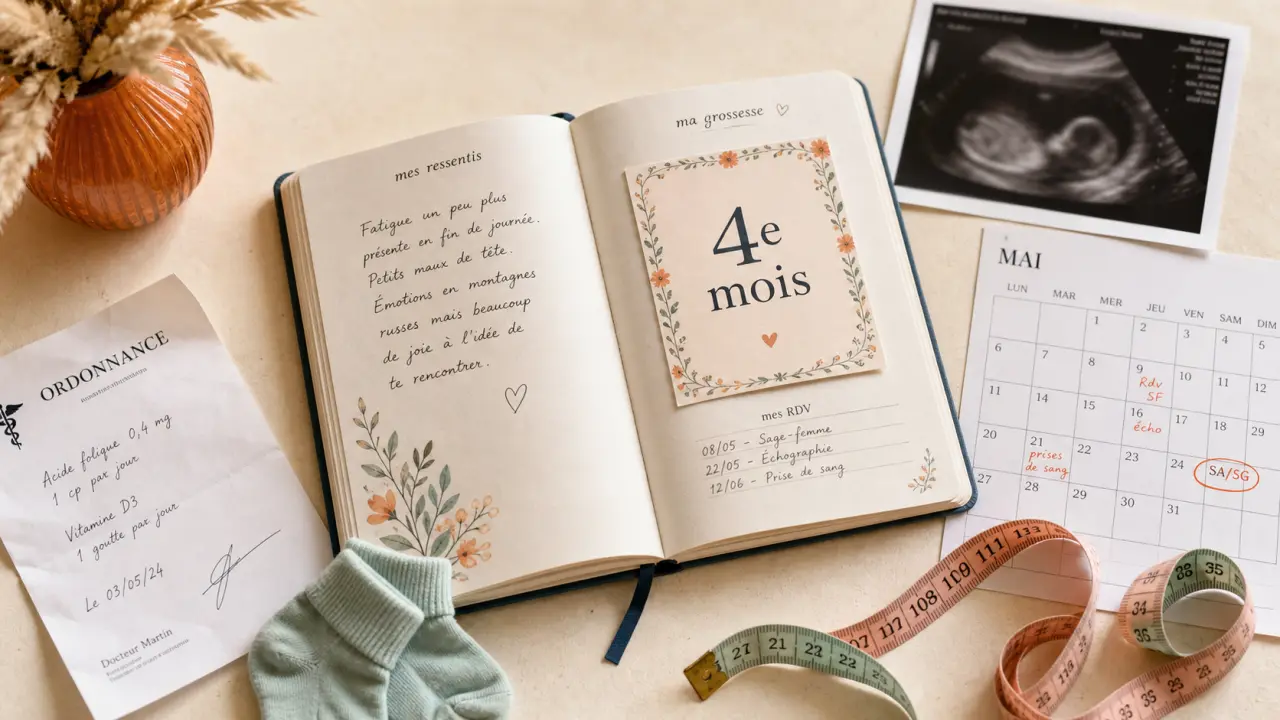 4eme mois grossesse : carnet et suivi à 13-16 SA