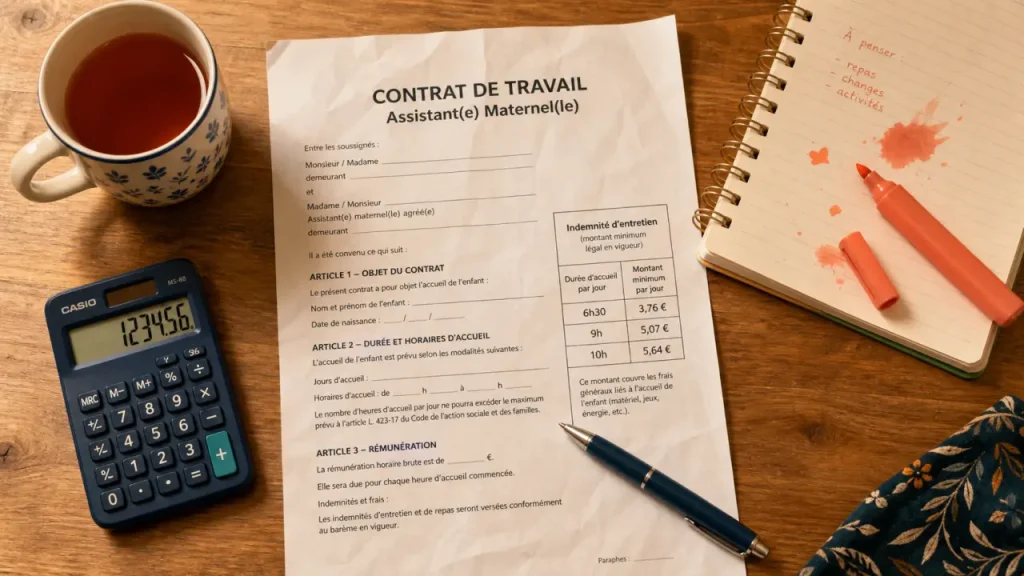 Indemnité d&rsquo;entretien de l&rsquo;assistante maternelle : comprendre le calcul, les montants et vos obligations