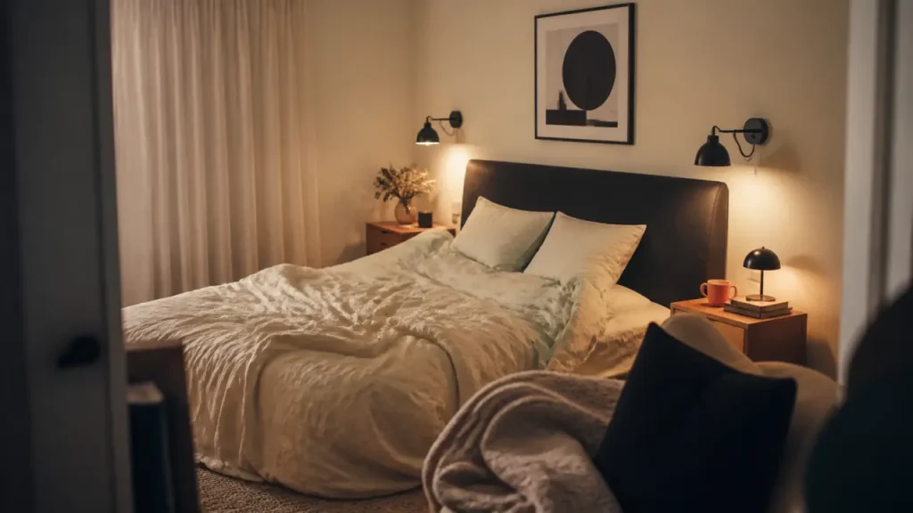 Noir et blanc dans la chambre : l’équilibre élégant qui évite la froideur