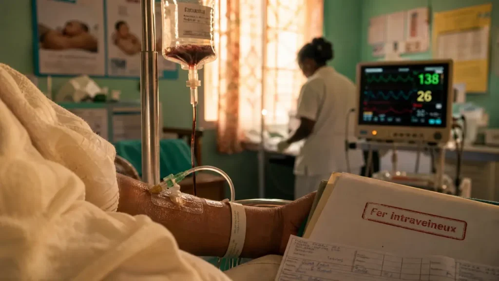 Perfusion de fer pendant la grossesse : avis, efficacité et sécurité au 3e trimestre