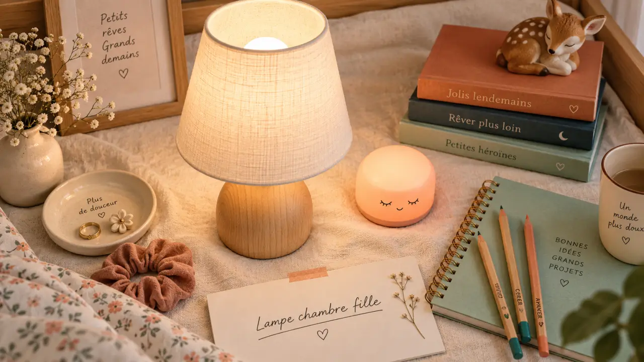 Lampe chambre fille pour chevet : lumière chaude, veilleuse et déco
