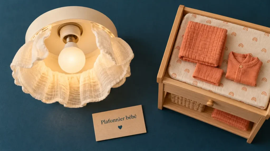 Plafonnier chambre bébé : priorité à la lumière douce et à la sécurité
