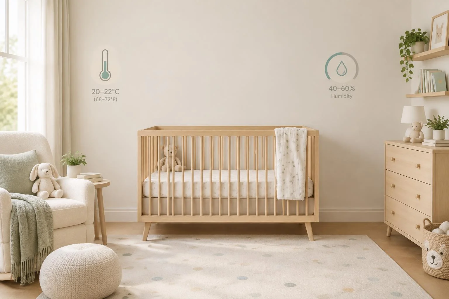 Température et humidité de la chambre : nuque sèche